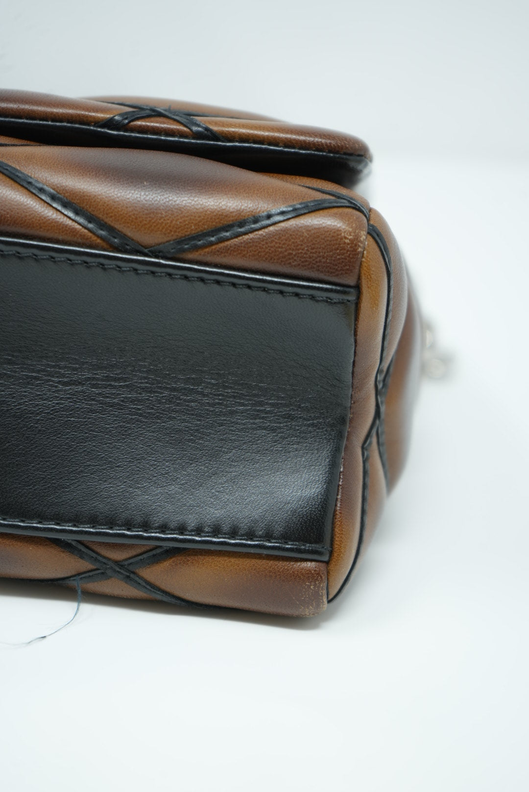 Louis Vuitton Malletage MM Shoulder Bag Leather