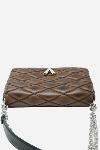 Louis Vuitton Malletage MM Shoulder Bag Leather