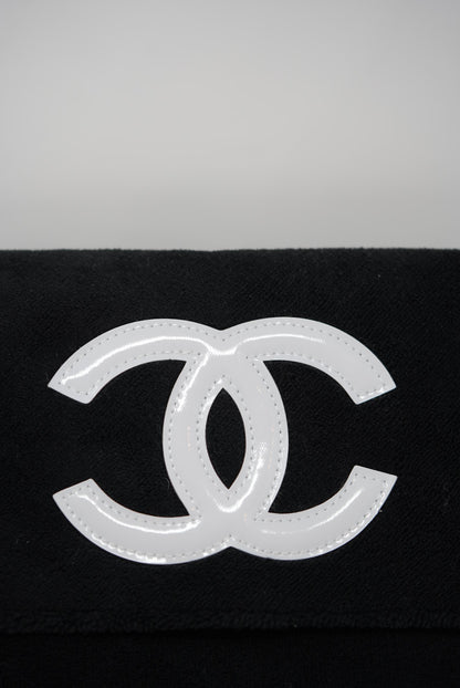 Pre-owned Chanel Vip Gift Towel Bag Black