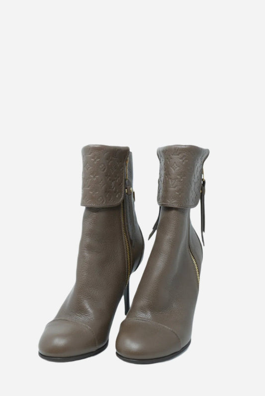 Louis Vuitton Empreinte Inspired Ankle Boots Size 37.5