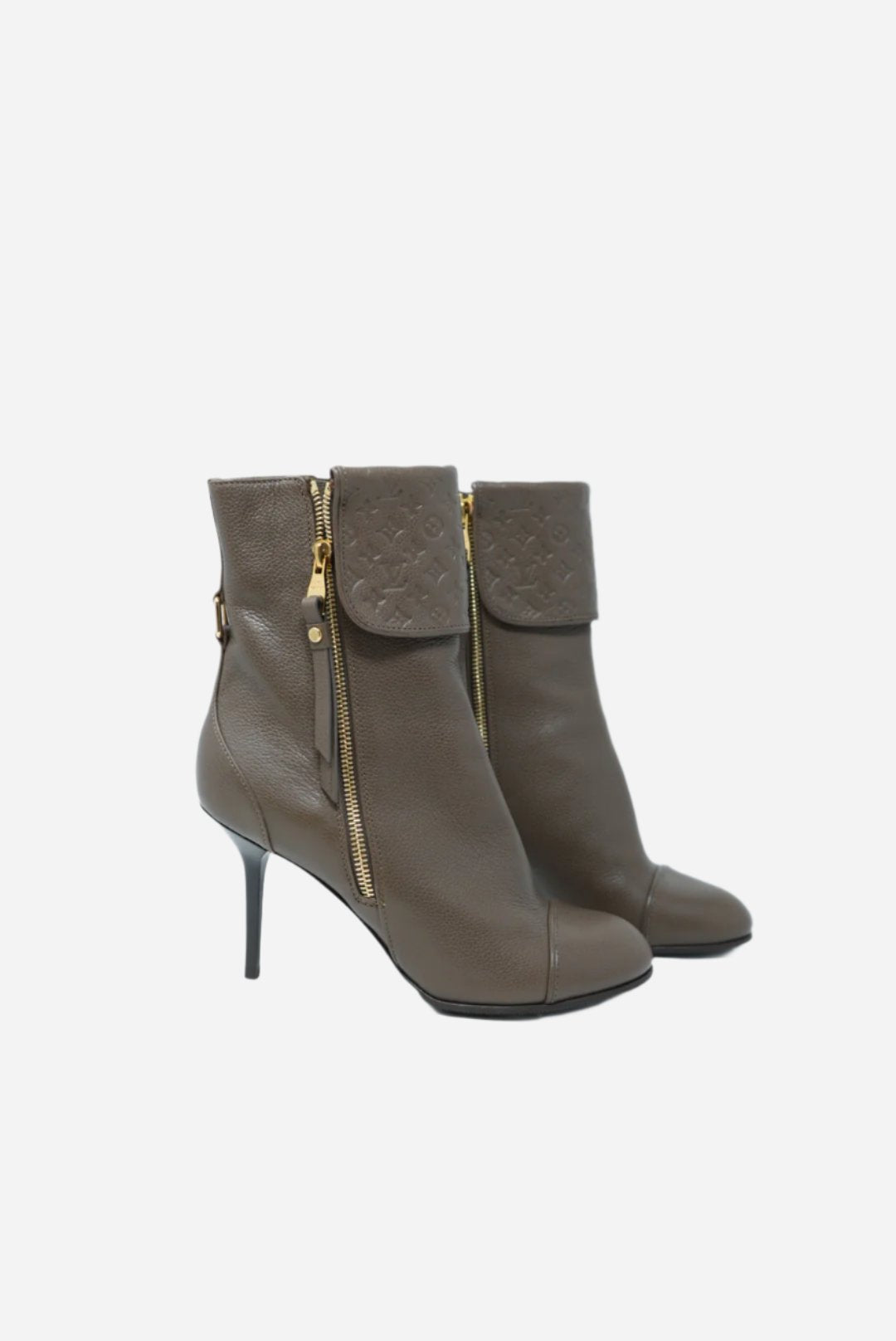 Louis Vuitton Empreinte Inspired Ankle Boots NW Size 37.5