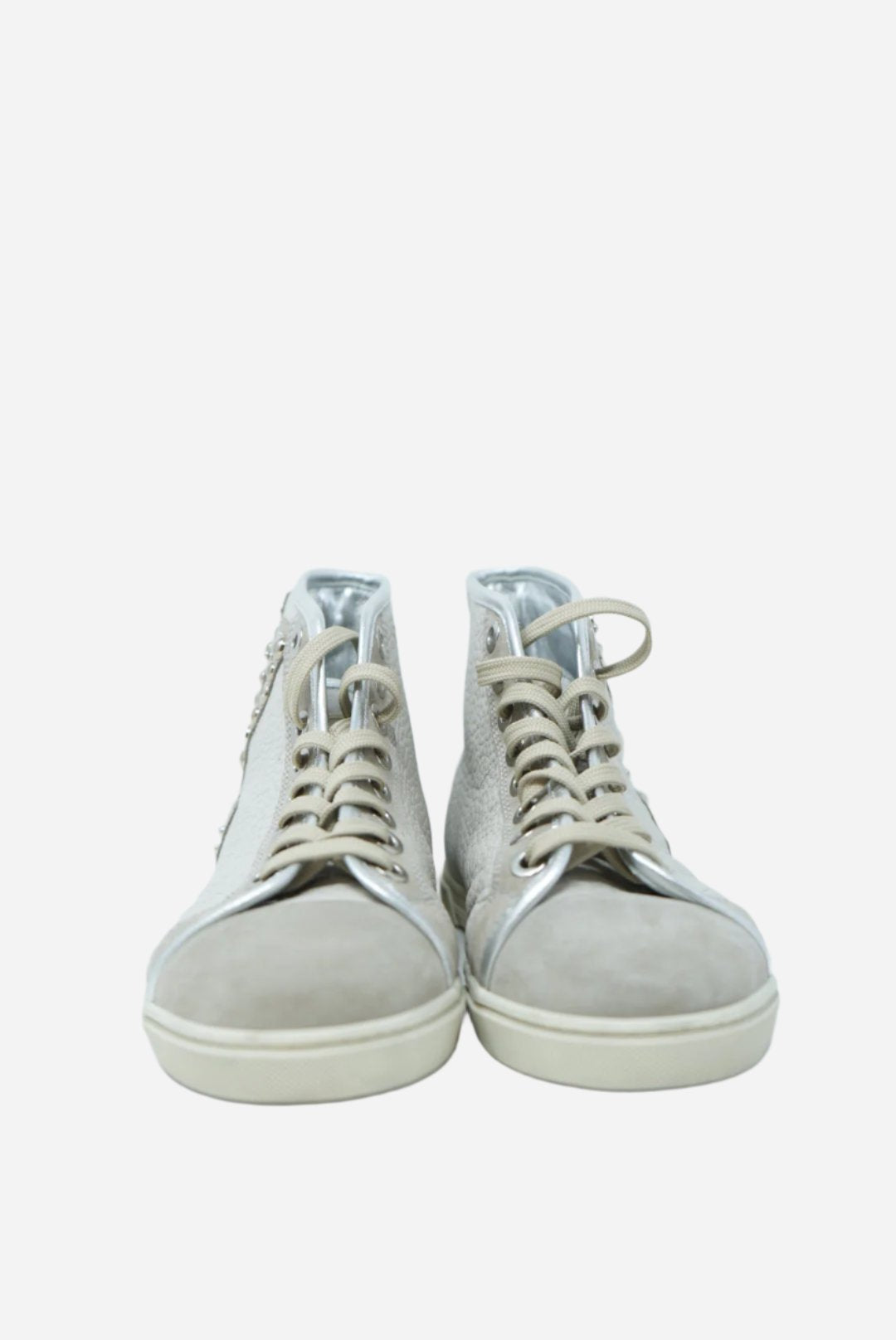Louis Vuitton Leather Studded Trainers Size 36.5