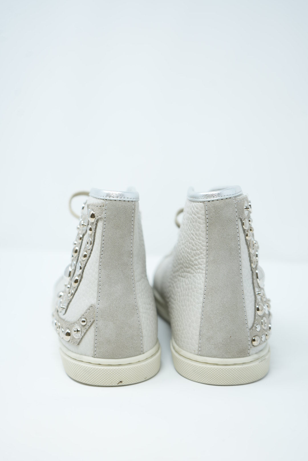 Louis Vuitton Leather Studded Trainers NW Size 36.5