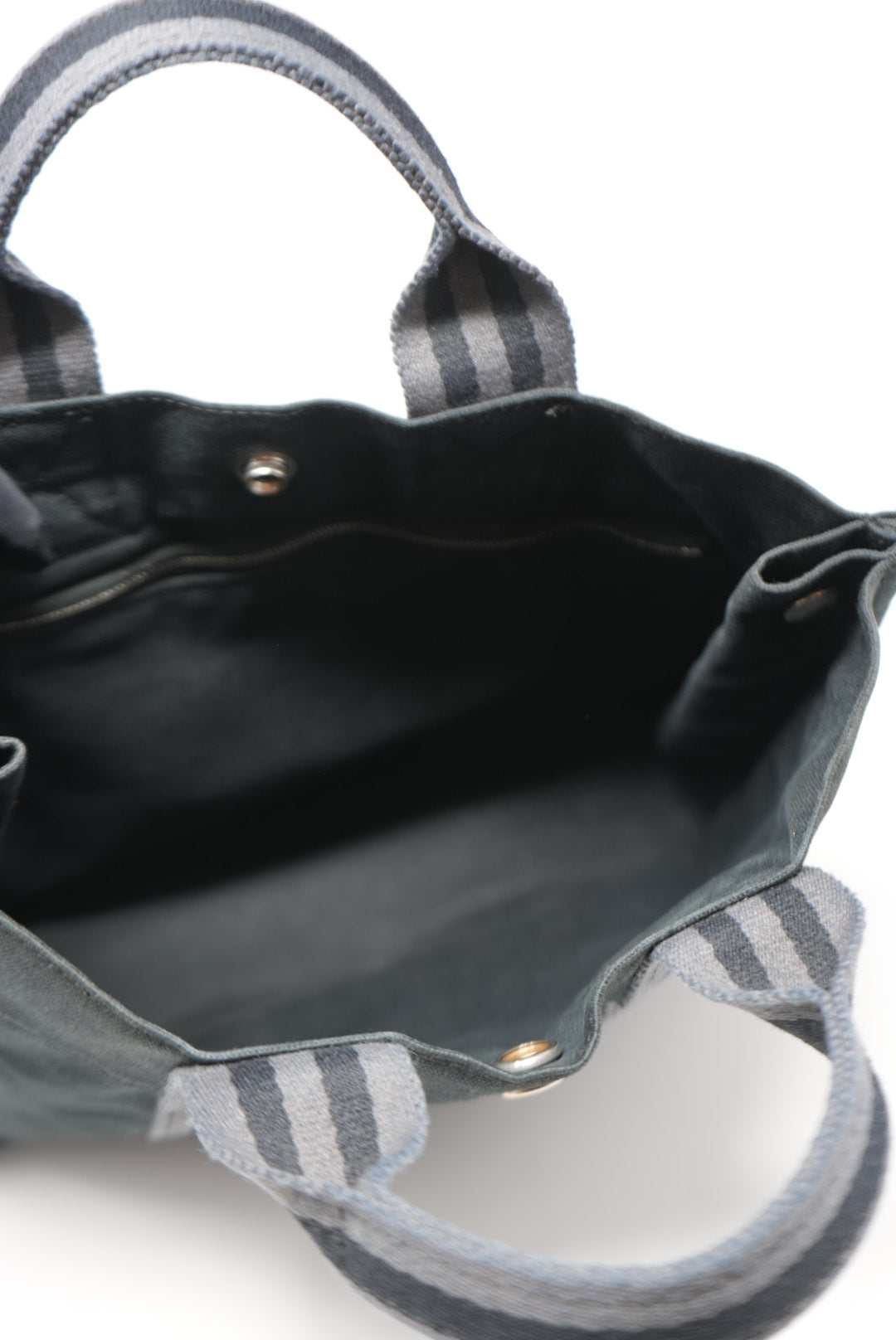 Hermès Black Canvas Vintage Mini Tote Bag
