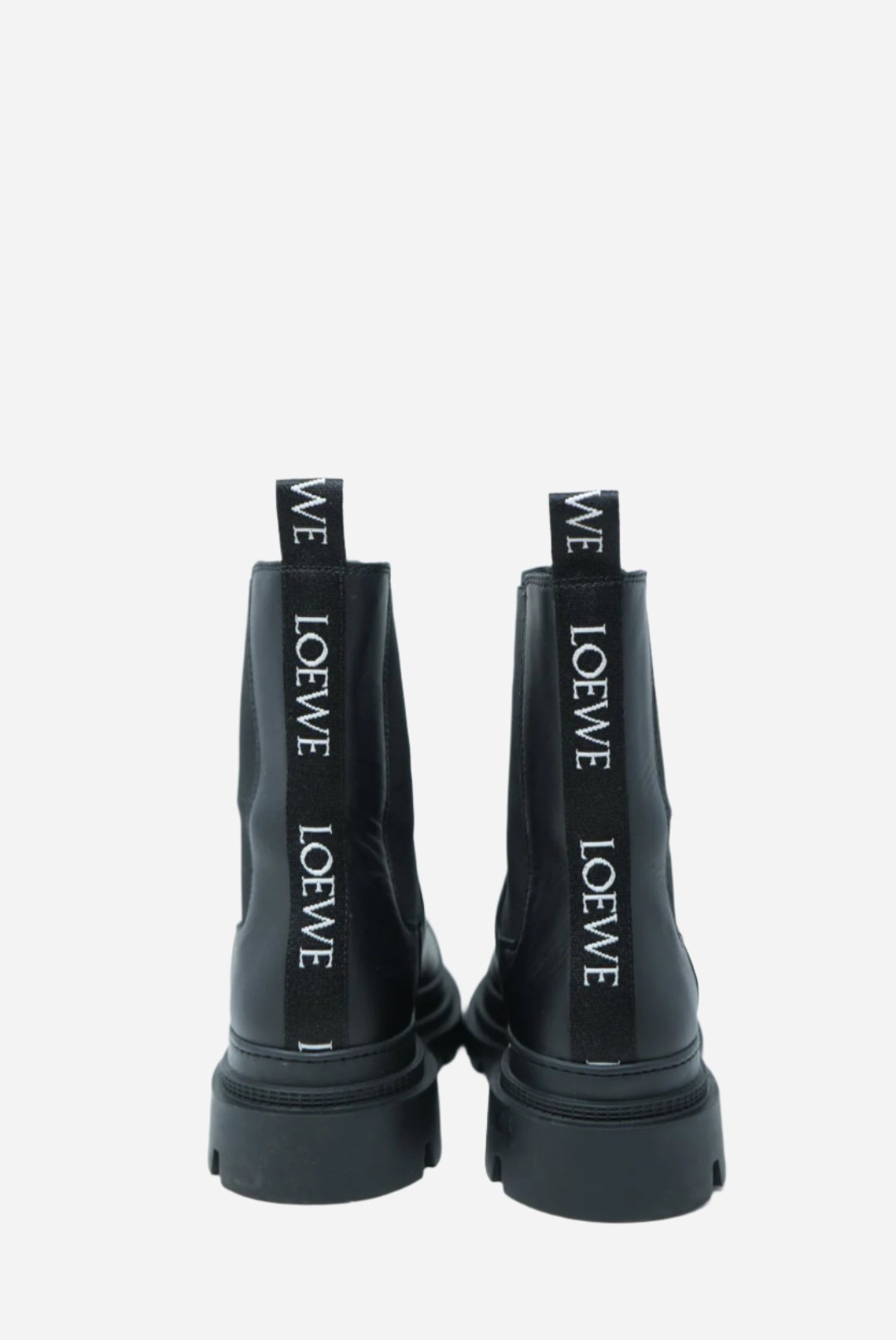 Loewe Black Leather Ankle Boot Chelsea Size 39