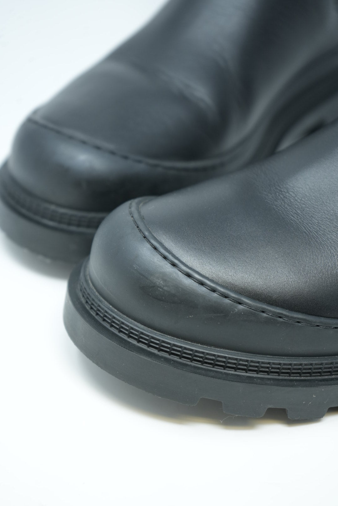 Loewe Black Leather Ankle Boot Chelsea Size 39