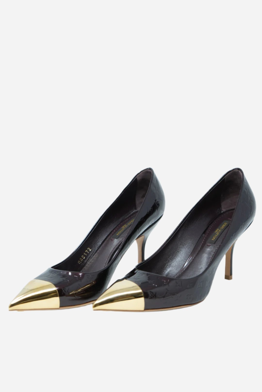 Louis Vuitton Gold Cap Monogram Pumps Size 37.5 NW