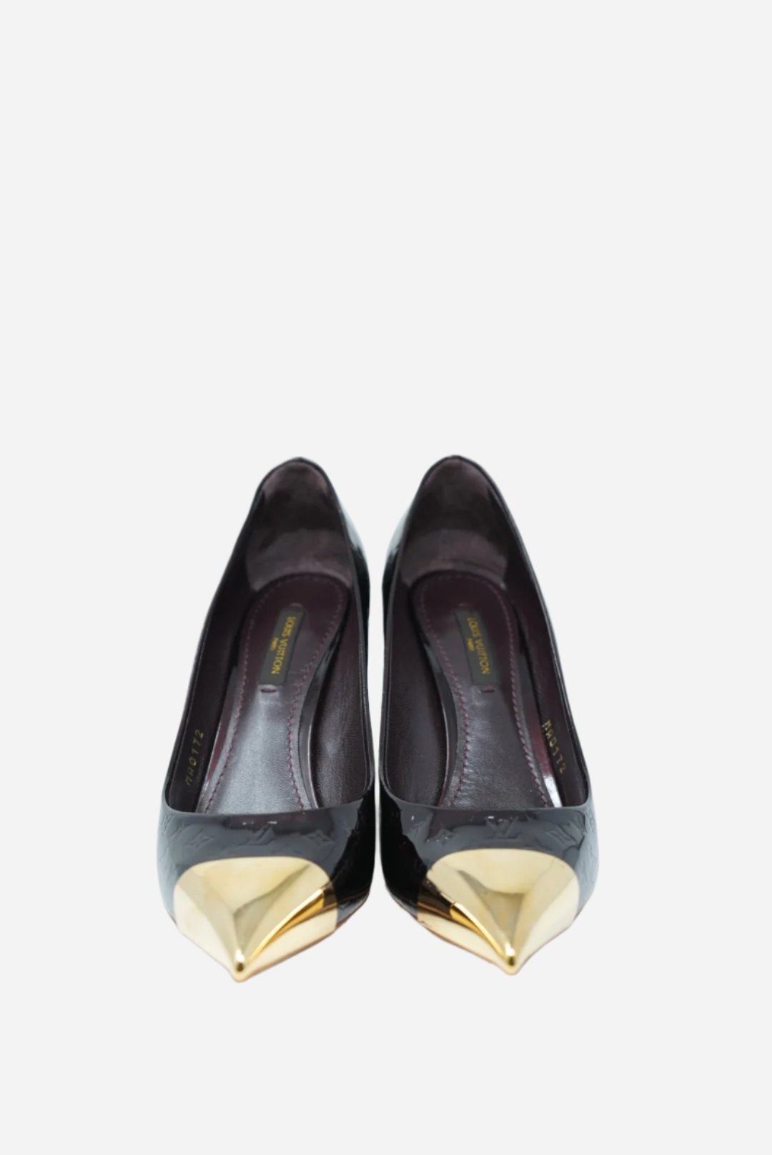 Louis Vuitton Gold Cap Monogram Pumps Size 37.5 NW