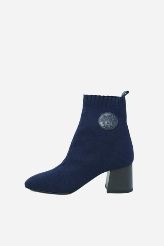 Hermes Volver 60 ankle boot Dark Blue NW Size 37.5
