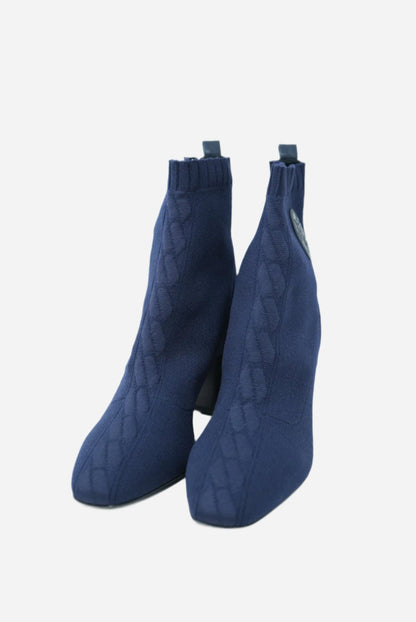 Hermes Volver 60 ankle boot Dark Blue NW Size 37.5