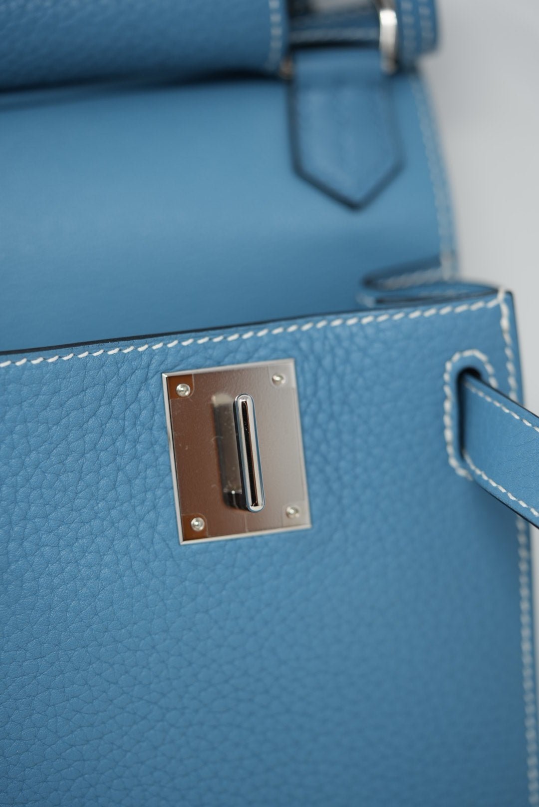Hermes Jypsiere 28 Blue Shoulder Bag T 2015