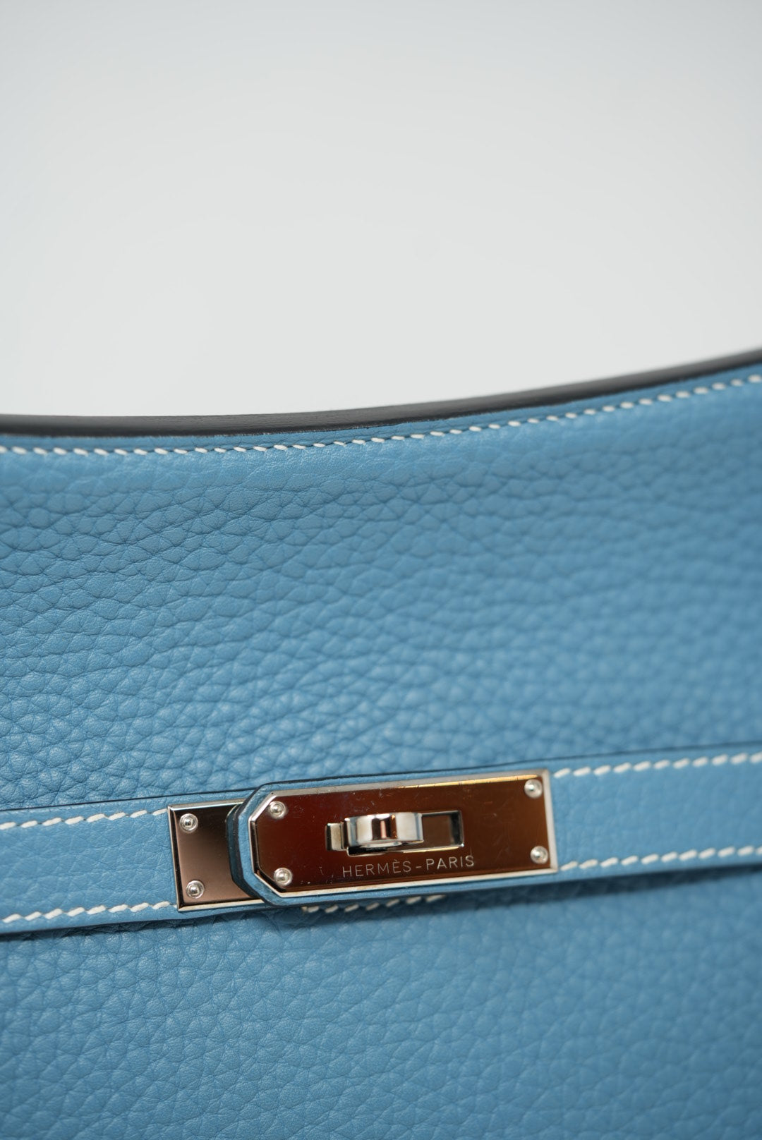 Hermes Jypsiere 28 Blue Shoulder Bag T 2015