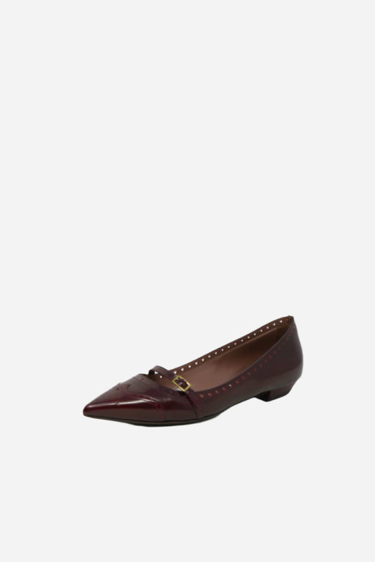 Tabitha Simmons Red Mary Jane Flats