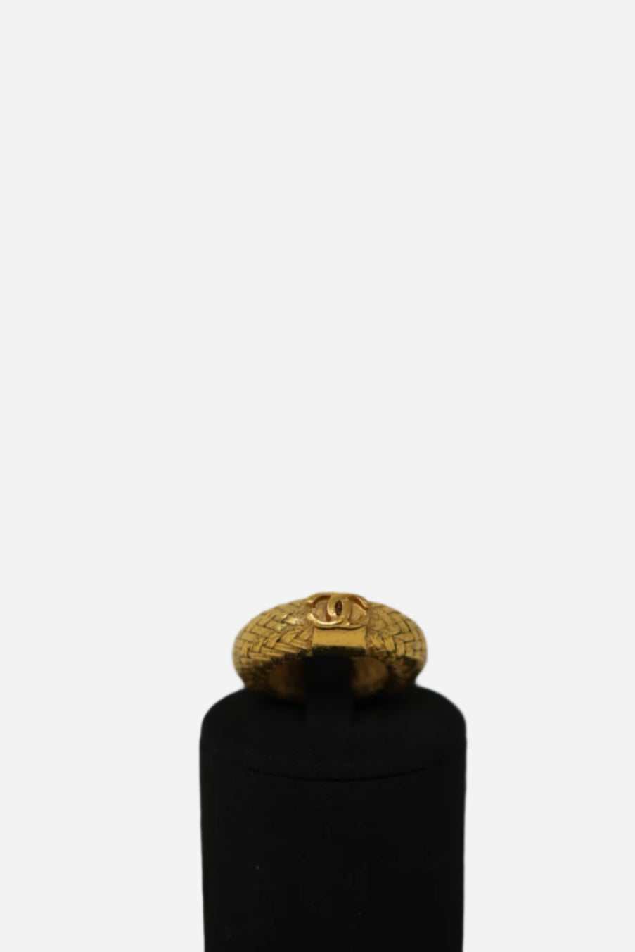 Pre-owned Chanel CC Vintage Ring