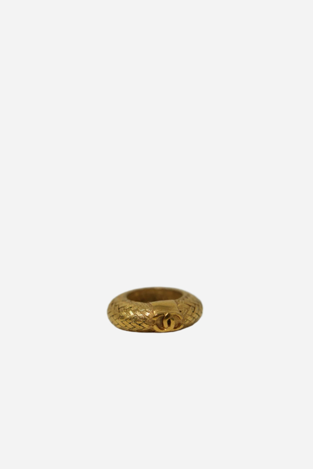 Pre-owned Chanel CC Vintage Ring