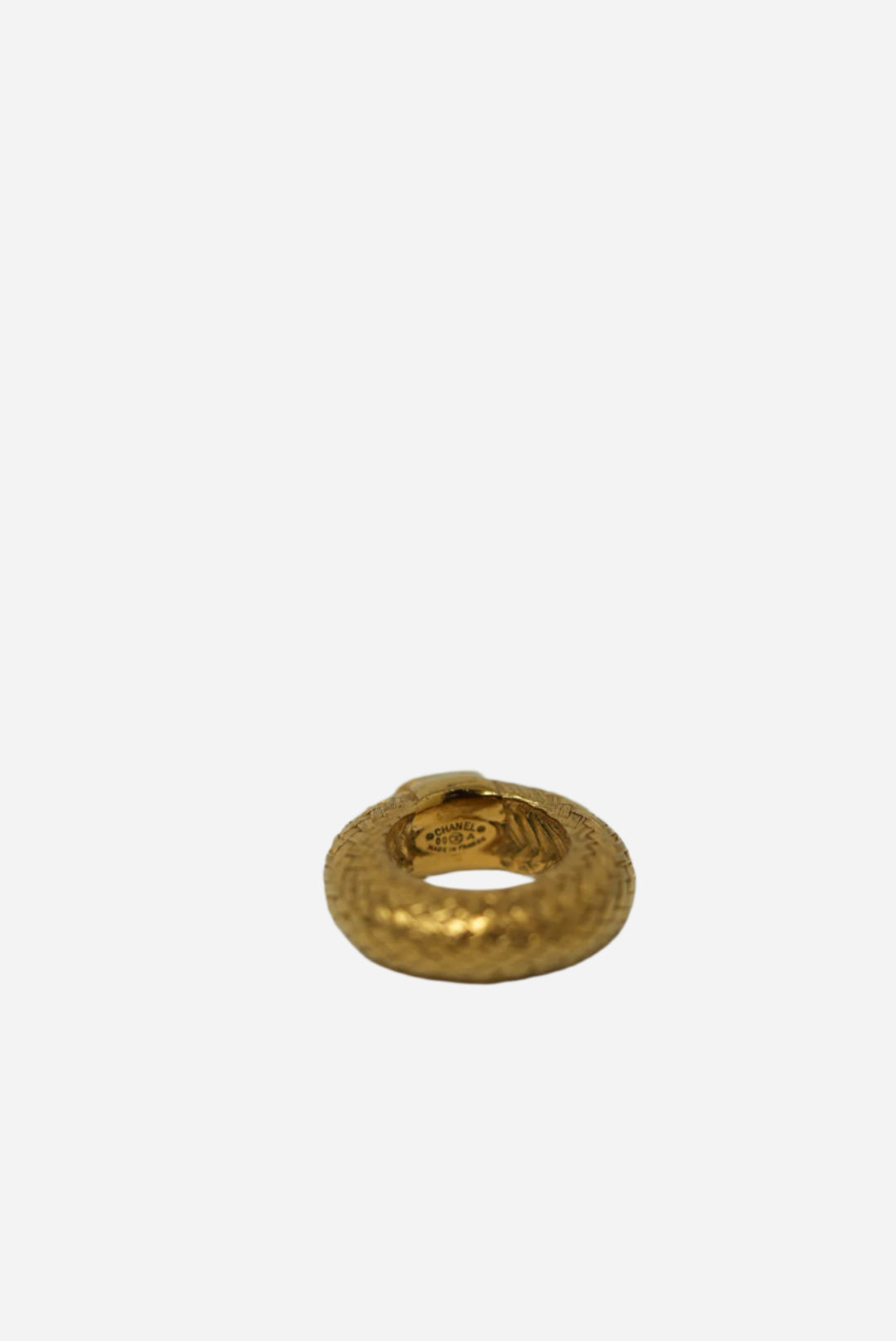 Pre-owned Chanel CC Vintage Ring