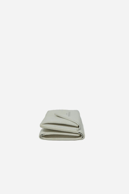 Balenciaga Leather Tri-Fold Compact Wallet