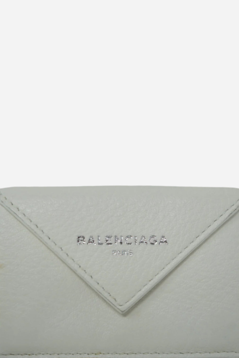 Balenciaga Leather Tri-Fold Compact Wallet