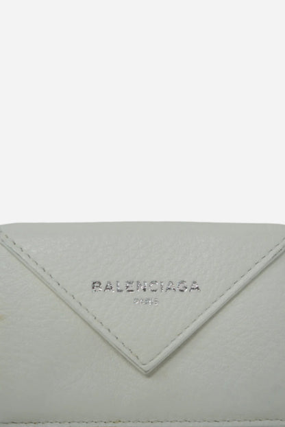 Balenciaga Leather Tri-Fold Compact Wallet