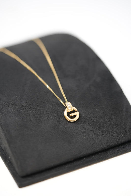 Givenchy G Rhinestone Necklace