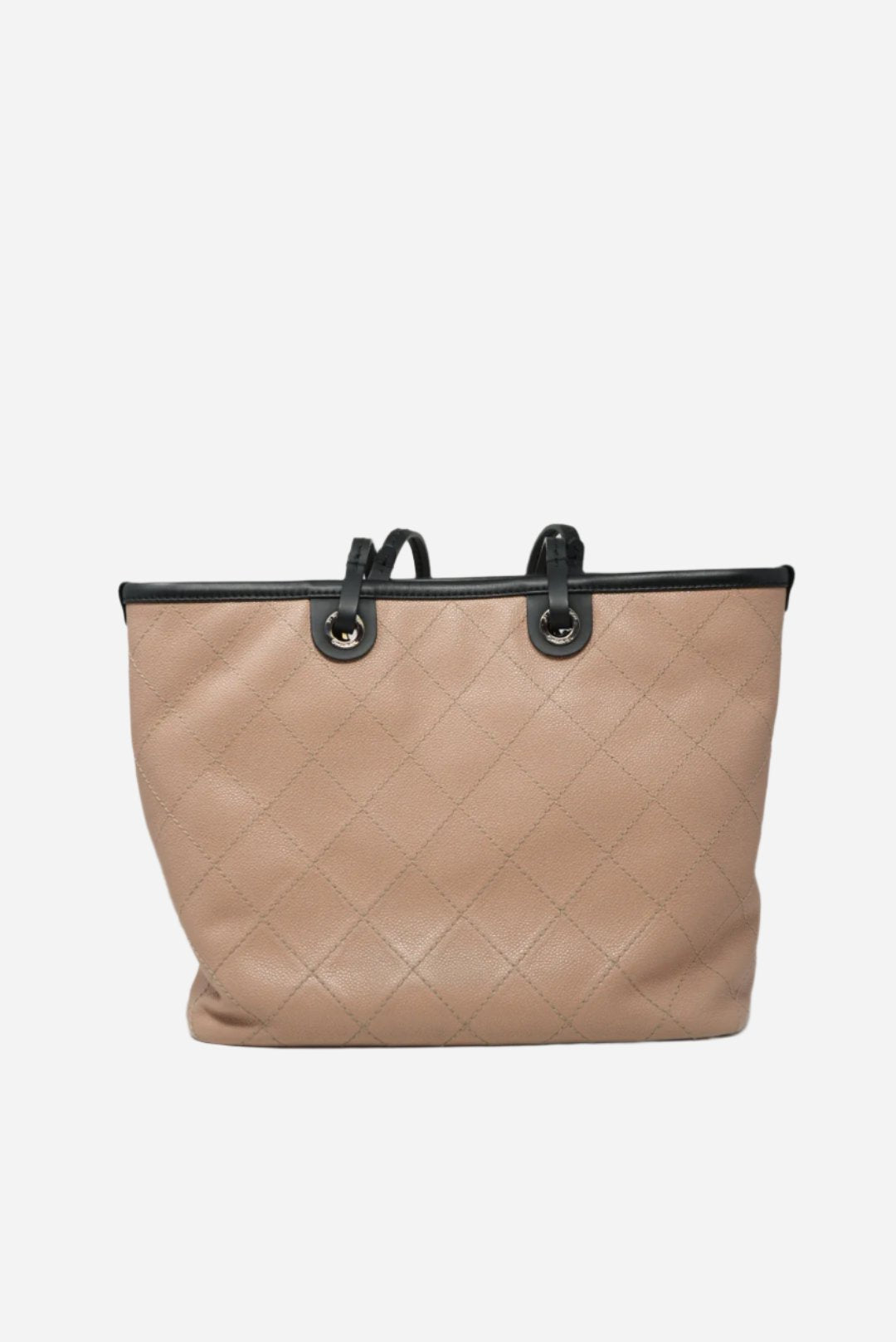 Pre-Owned Chanel Quilted Caviar Shopping Tote 2014