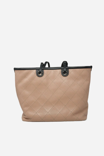 Pre-Owned Chanel Quilted Caviar Shopping Tote 2014