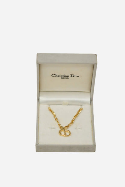 Dior Vintage CD Logo Necklace