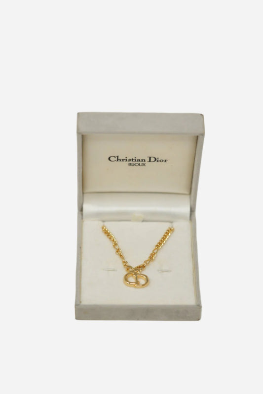 Dior Vintage CD Logo Necklace