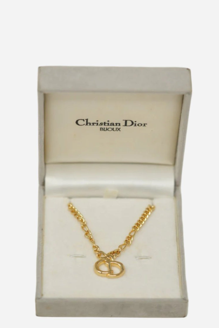 Dior Vintage CD Logo Necklace