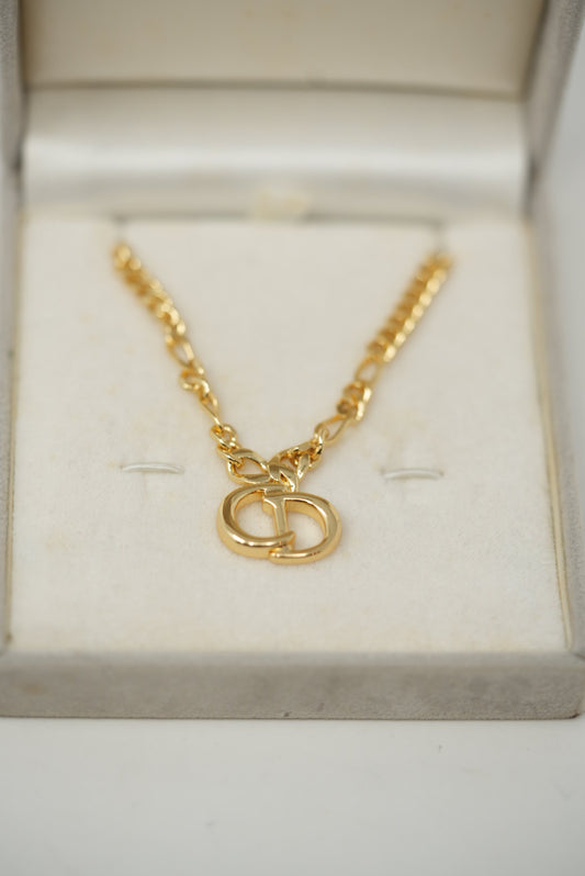 Dior Vintage CD Logo Necklace