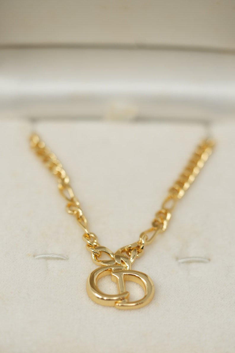 Dior Vintage CD Logo Necklace