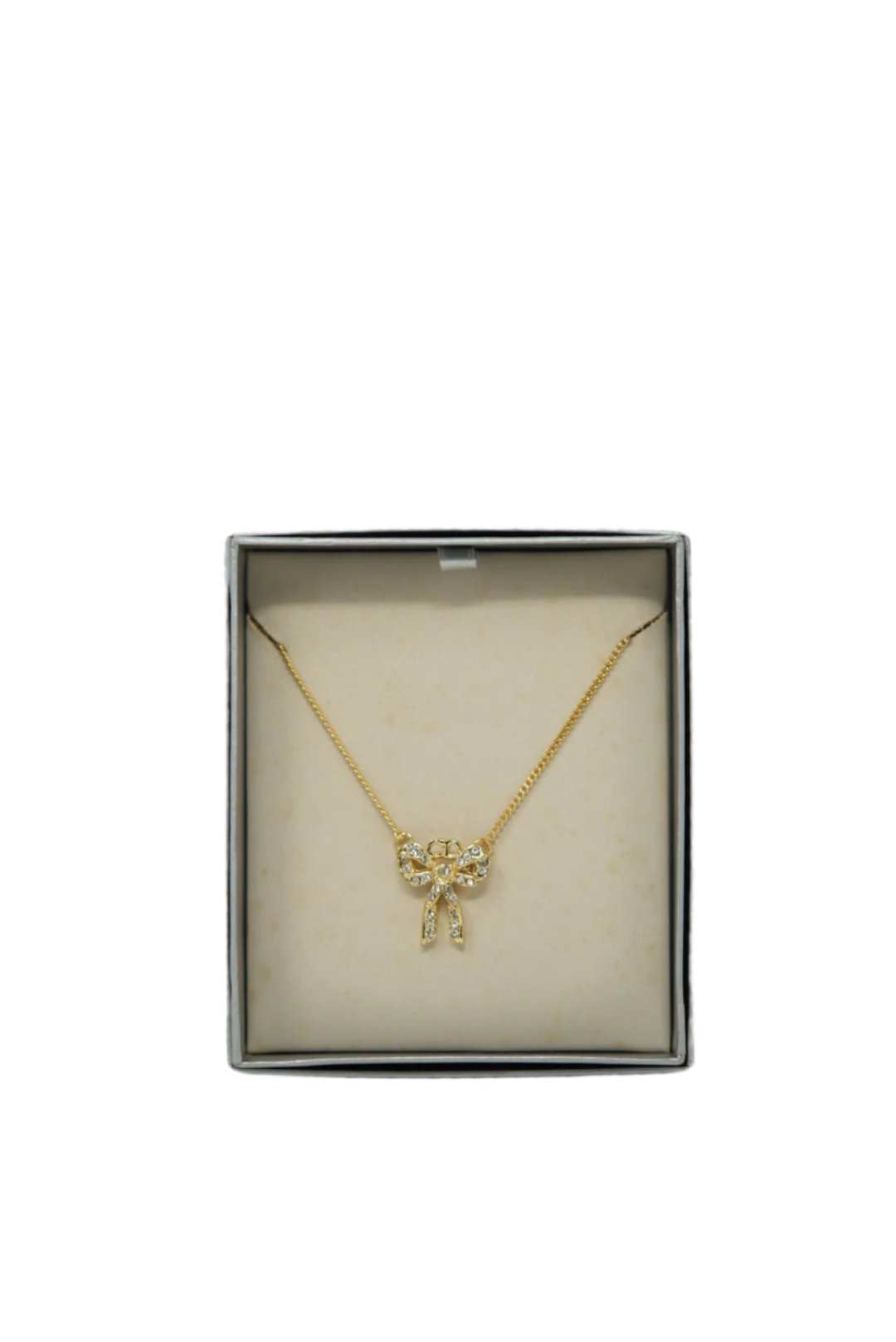 Dior Vintage Gold-Tone Bow Necklace