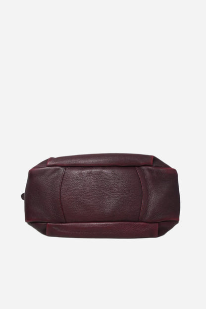 Prada Zip Leather Hobo Bag Replaced Lining