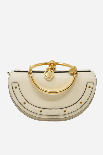 Chloe White Leather Nile Handbag
