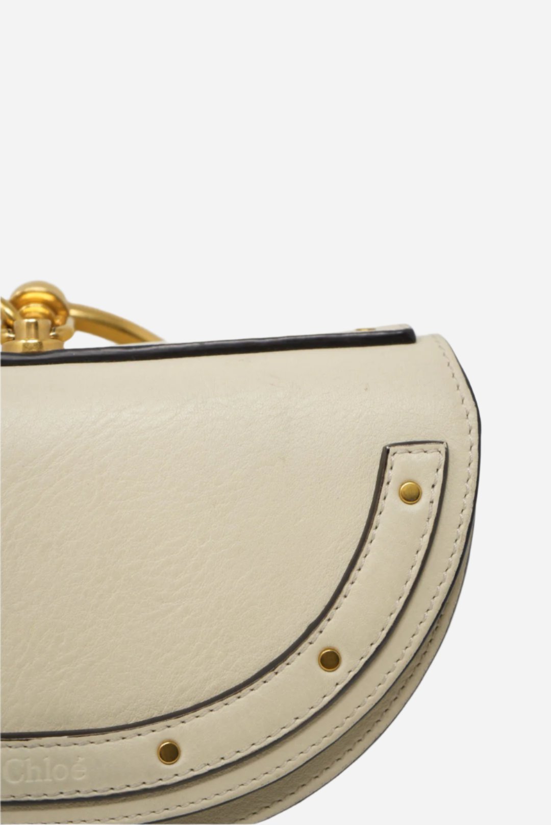 Chloe White Leather Nile Handbag