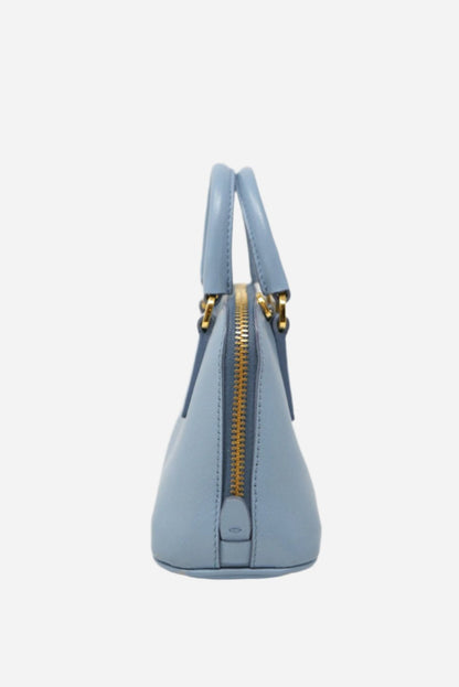 Prada Mini Saffiano Handbag Blue