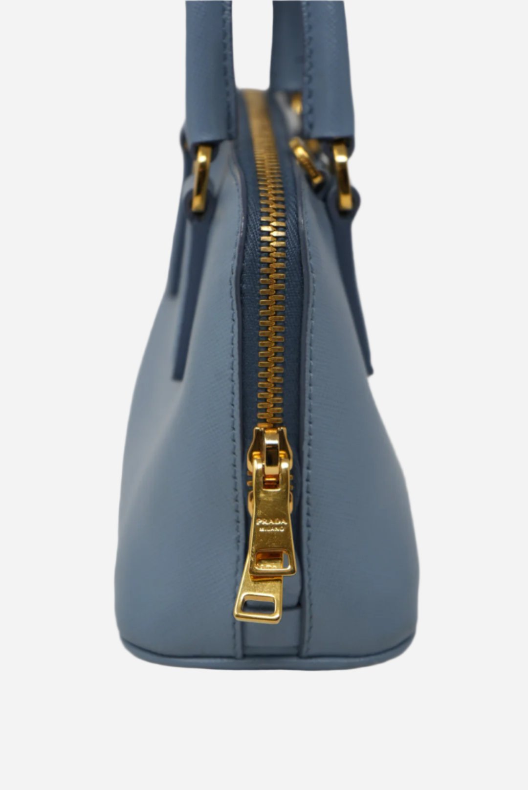 Prada Mini Saffiano Handbag Blue