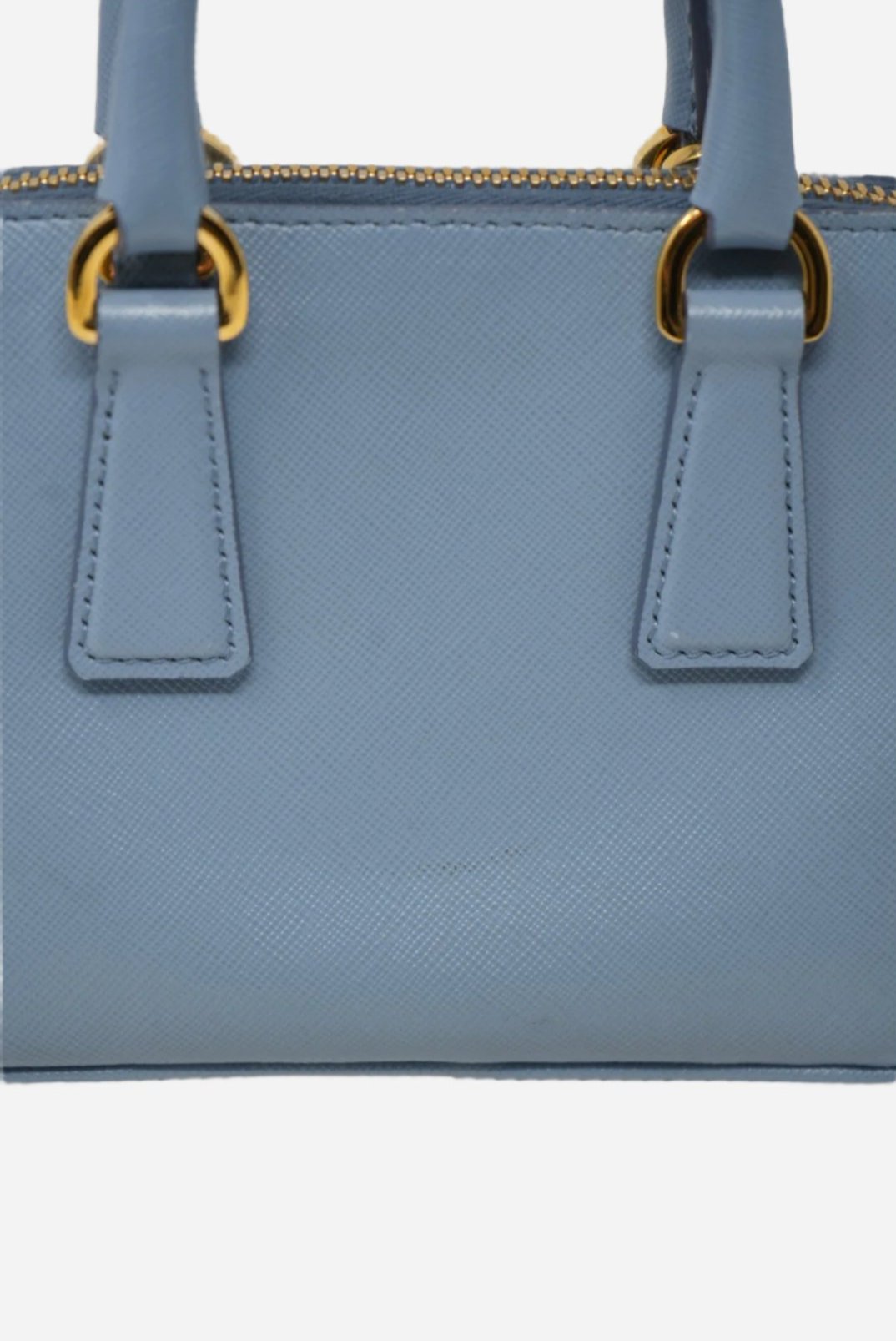 Prada Mini Saffiano Handbag Blue