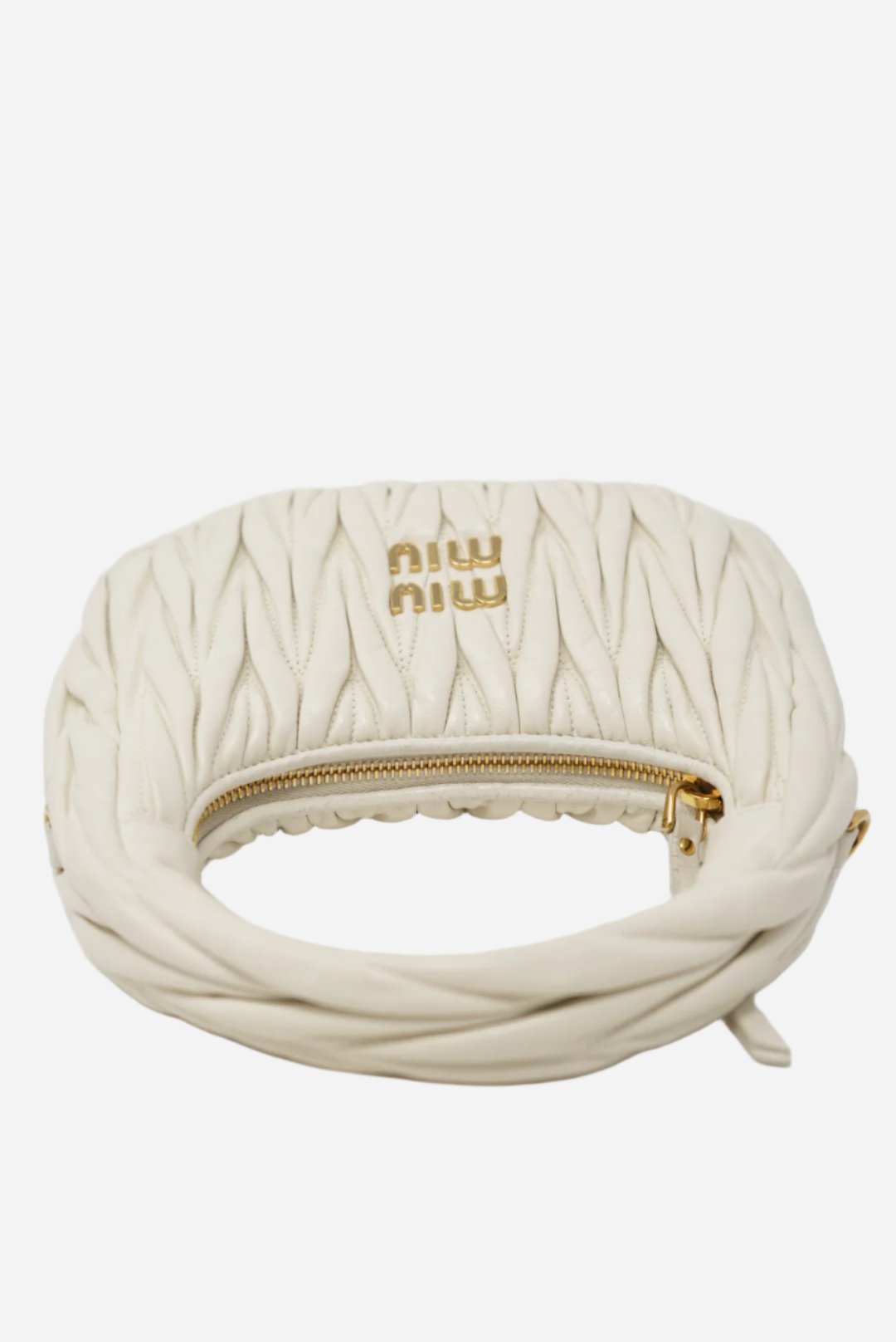 Miu Miu Wander matelassé hobo bag