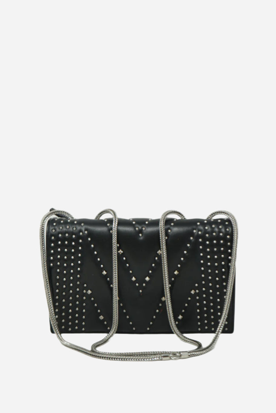 MCM Leather Crystal Studded Bag