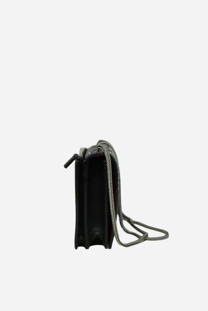 MCM Leather Crystal Studded Bag