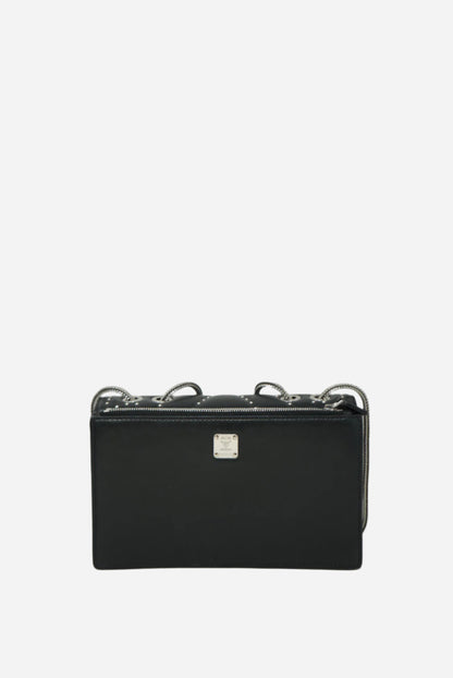 MCM Leather Crystal Studded Bag