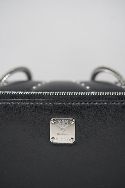 MCM Leather Crystal Studded Bag