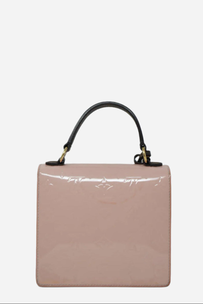 Louis Vuitton Pink Patent Vernis Spring Top Handle Missing Strap