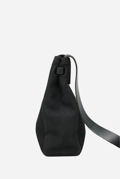 Hermes 2004 Mini Herbag Canvas black W/extra blue pouch-Square H