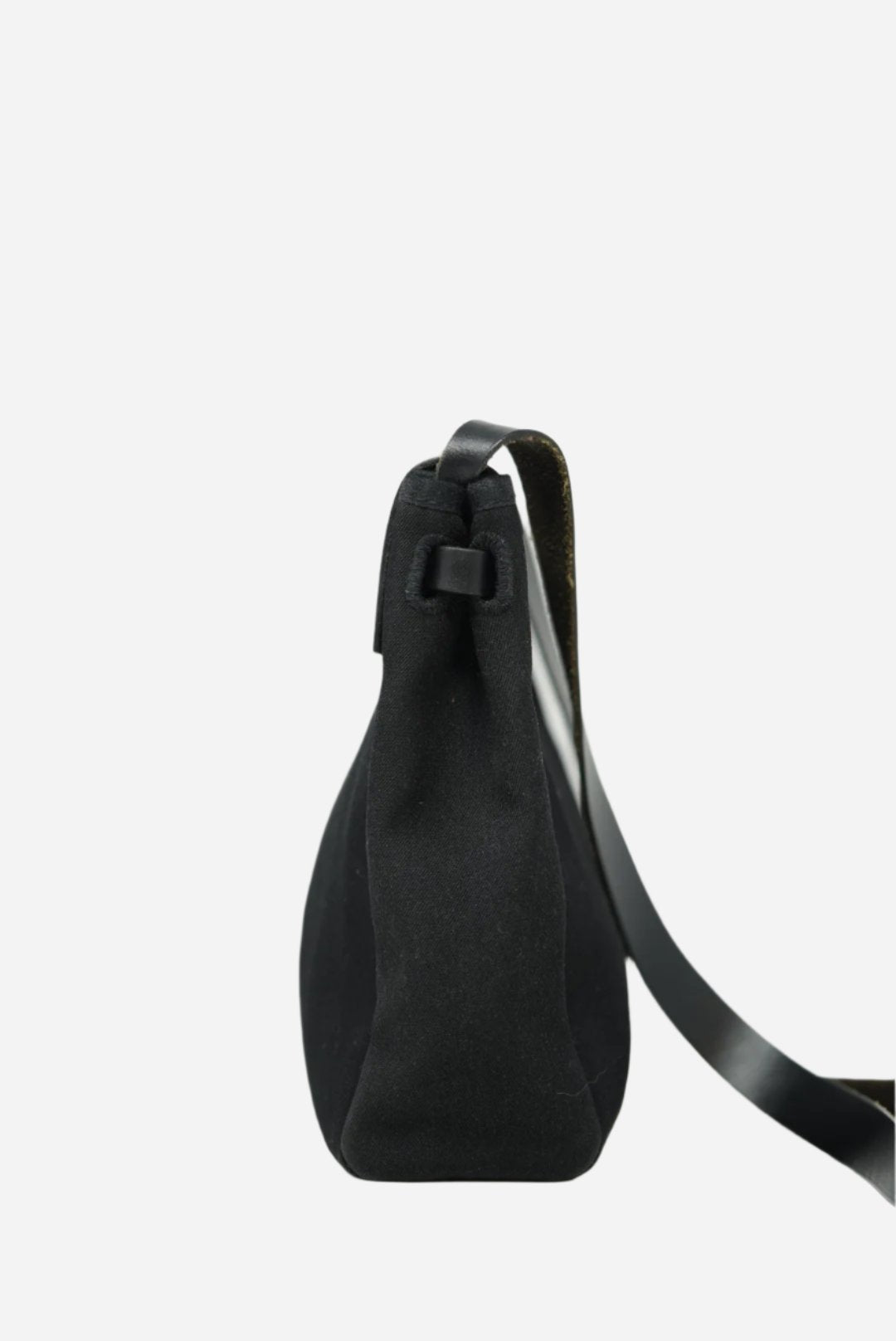 Hermes 2004 Mini Herbag Canvas black W/extra blue pouch-Square H