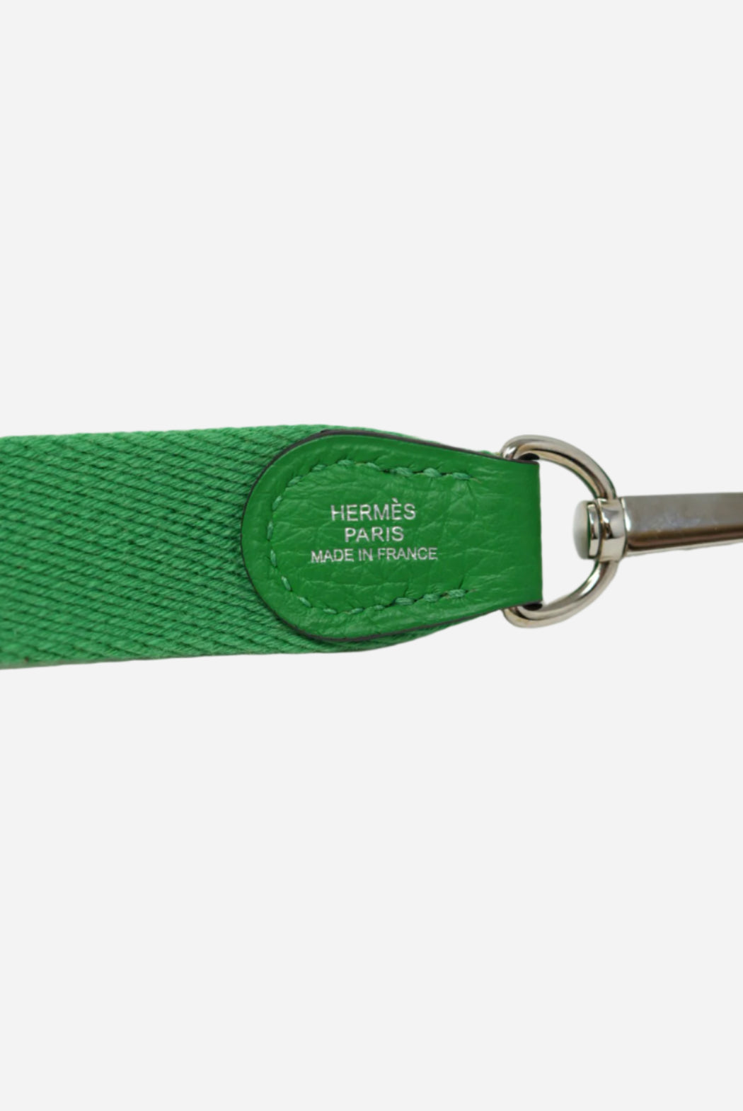 Hermes Green Clemence Leather Mini Evelyne III Crossbody Bag