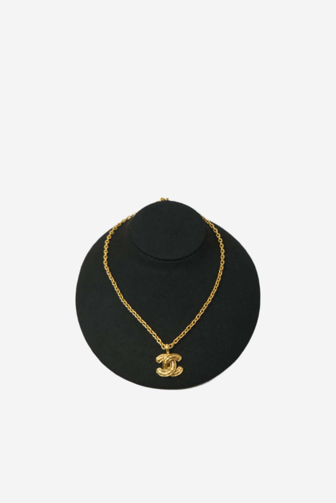 Pre-owned Chanel 80's Mini CC Quilted Necklace