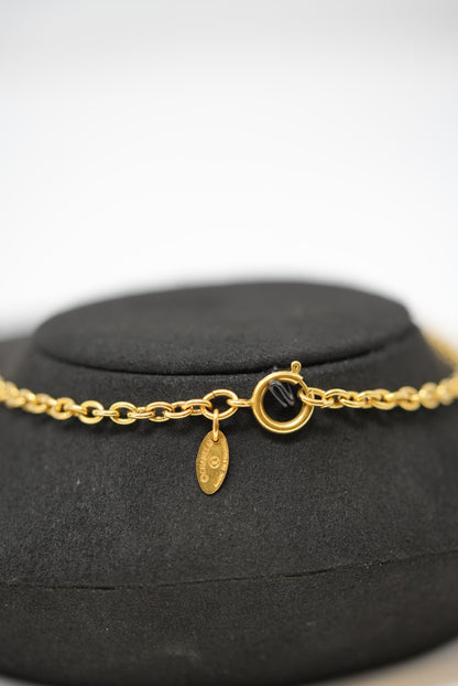 Pre-owned Chanel 80's Mini CC Quilted Necklace