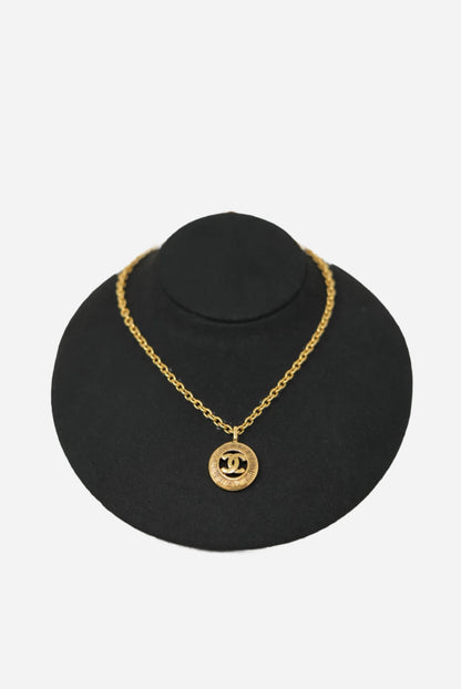 Pre-owned Chanel 80's/90's CC Logo Necklace